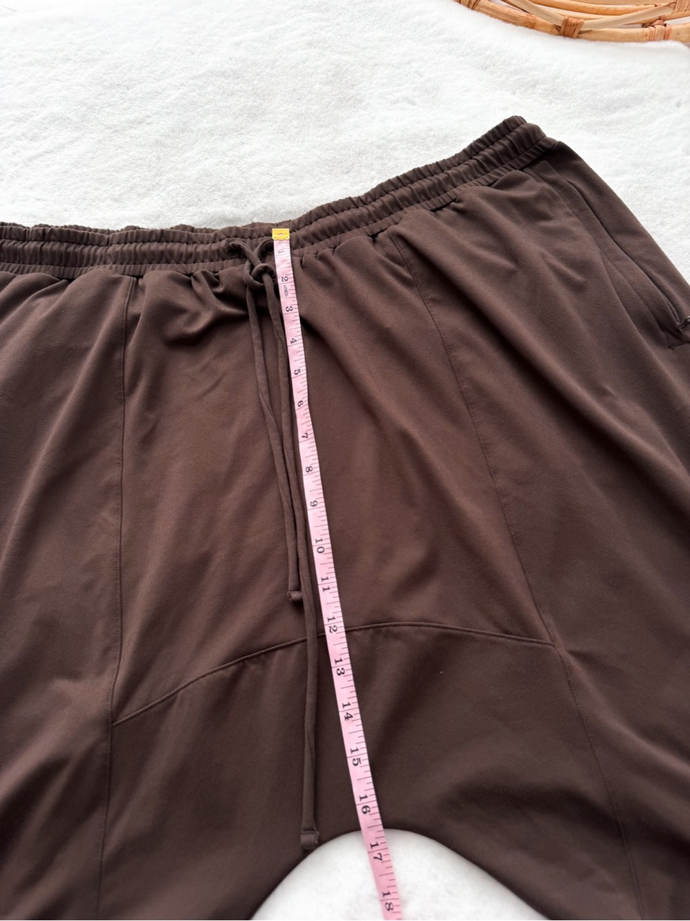 ALO Yoga Men’s Conquer Revitalize Pant Drop Crotch Brown Expresso Baggy - Picture 12 of 14